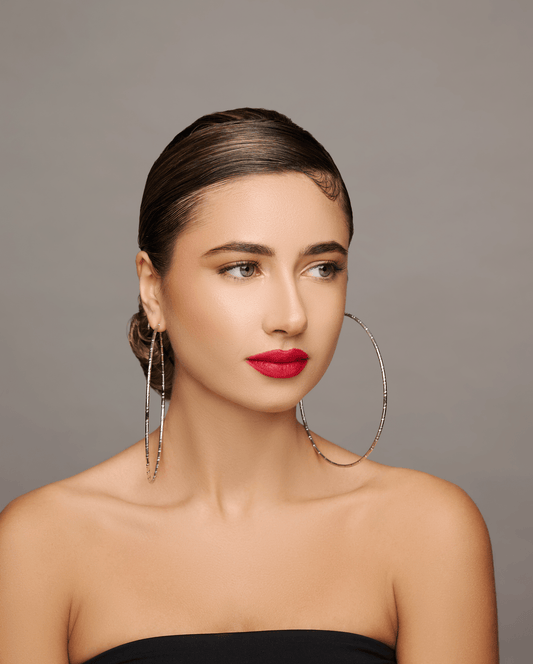 Oversized 12CM Chunky Thick Big Statement Hoop Earrings - Fatisha Boutique
