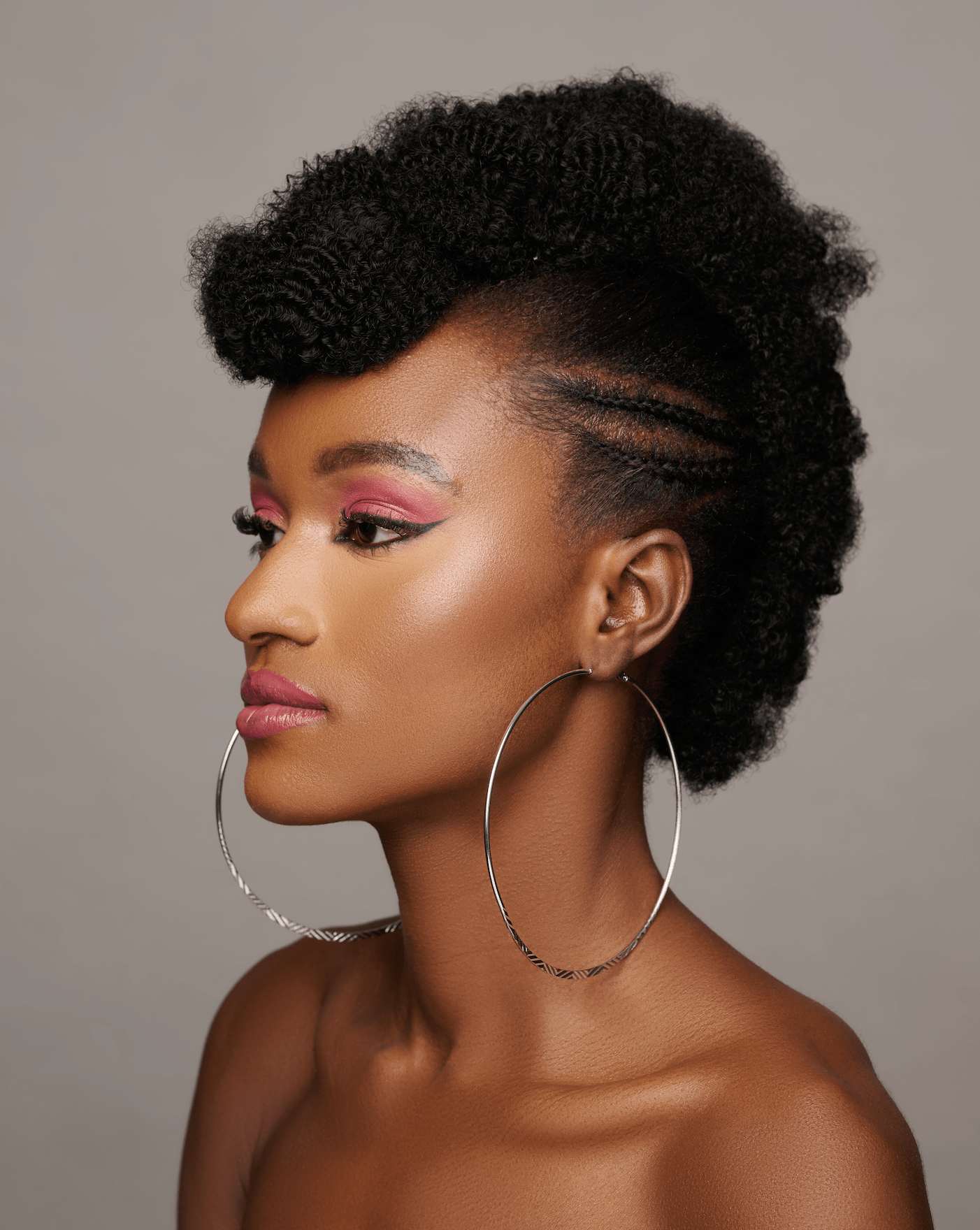 Oversized 12CM Engraved Big Statement Hoop Earrings - Fatisha Boutique