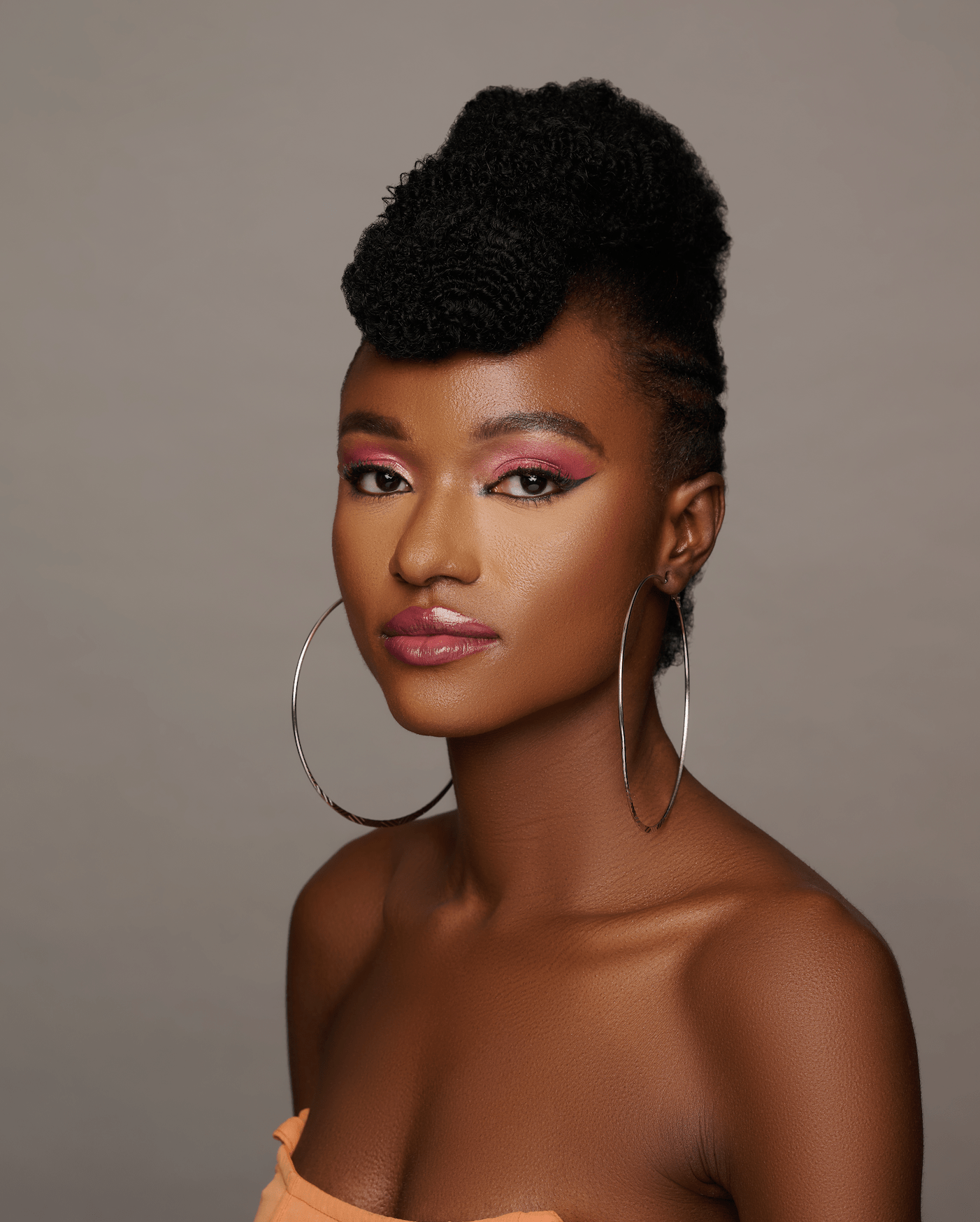 Oversized 12CM Engraved Big Statement Hoop Earrings - Fatisha Boutique