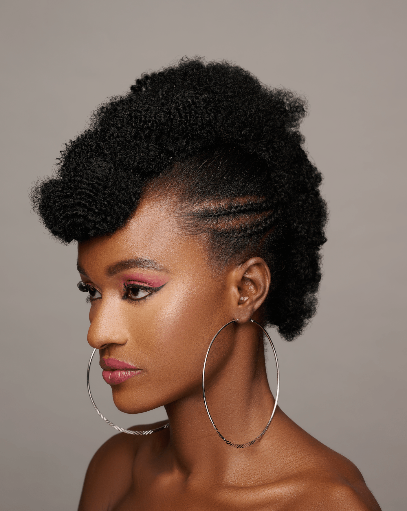 Oversized 12CM Engraved Big Statement Hoop Earrings - Fatisha Boutique