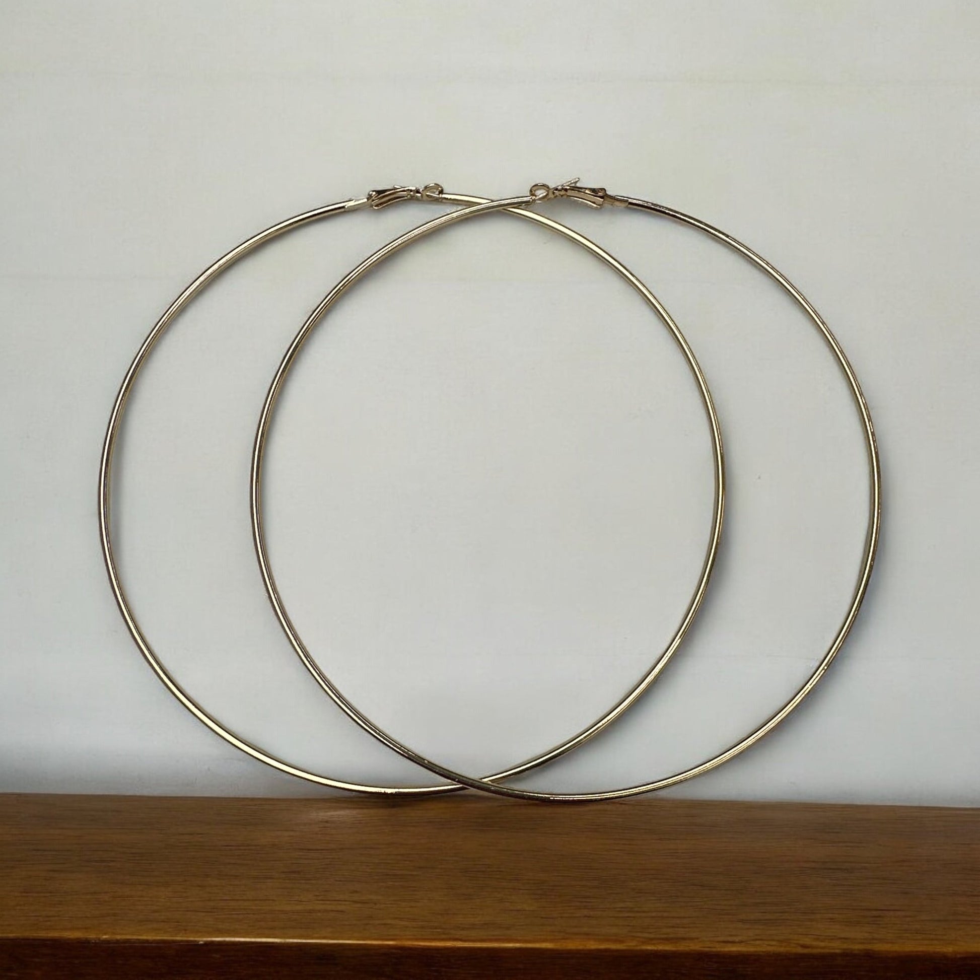 Oversized 13cm Hoop Earrings - Bold & Stylish - Fatisha Boutique