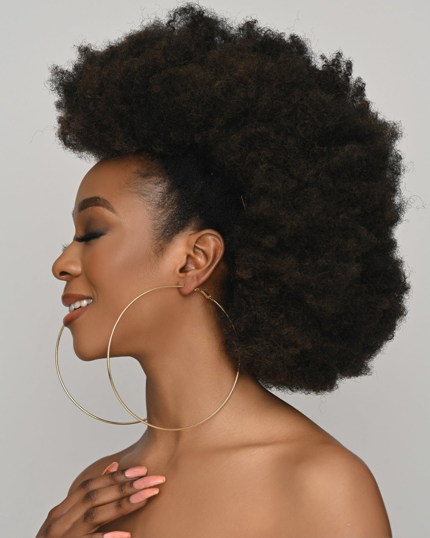 Oversized 13cm Hoop Earrings - Bold & Stylish - Fatisha Boutique