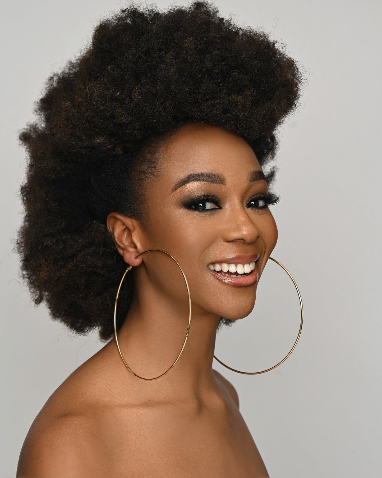 Oversized 13cm Hoop Earrings - Bold & Stylish - Fatisha Boutique