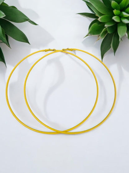 Oversized 13cm Hoop Earrings - Bold & Stylish - Fatisha Boutique