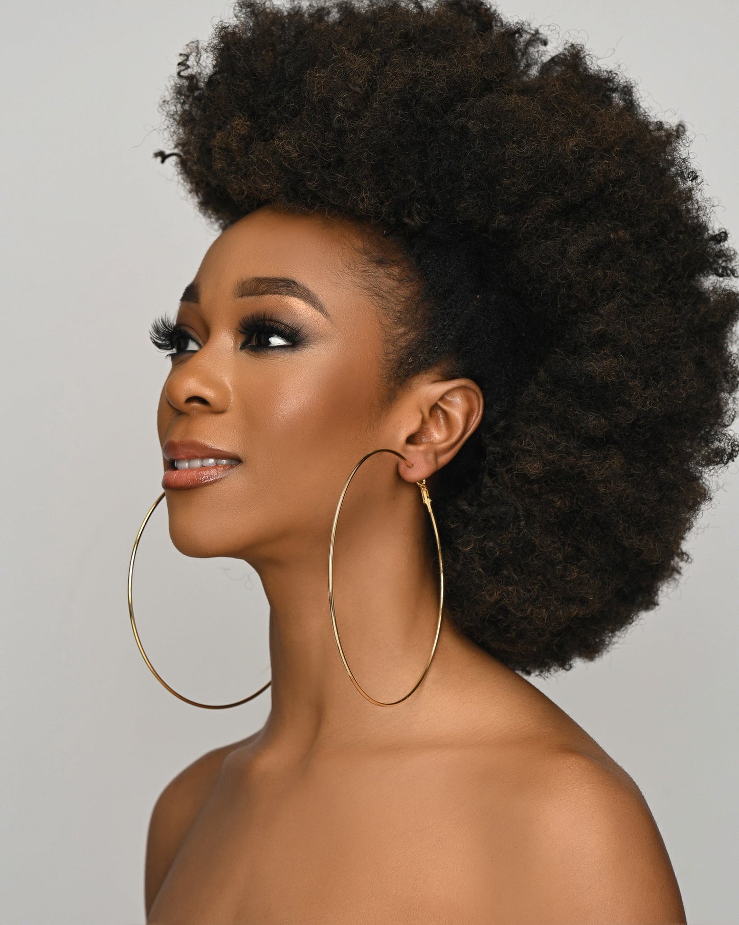 Oversized 13cm Hoop Earrings - Bold & Stylish - Fatisha Boutique