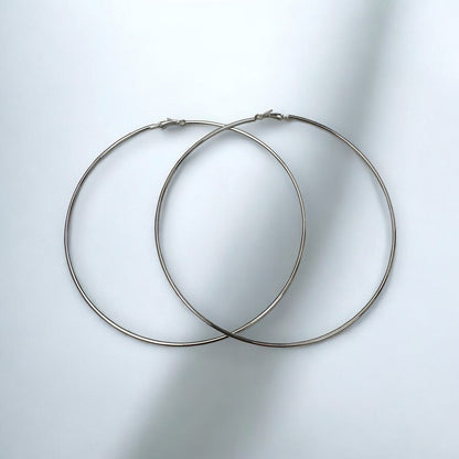 Oversized 13cm Hoop Earrings - Bold & Stylish - Fatisha Boutique