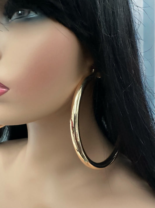 Oversized Big Statement Hoop Earrings – Bold Hoops for Women - Fatisha Boutique