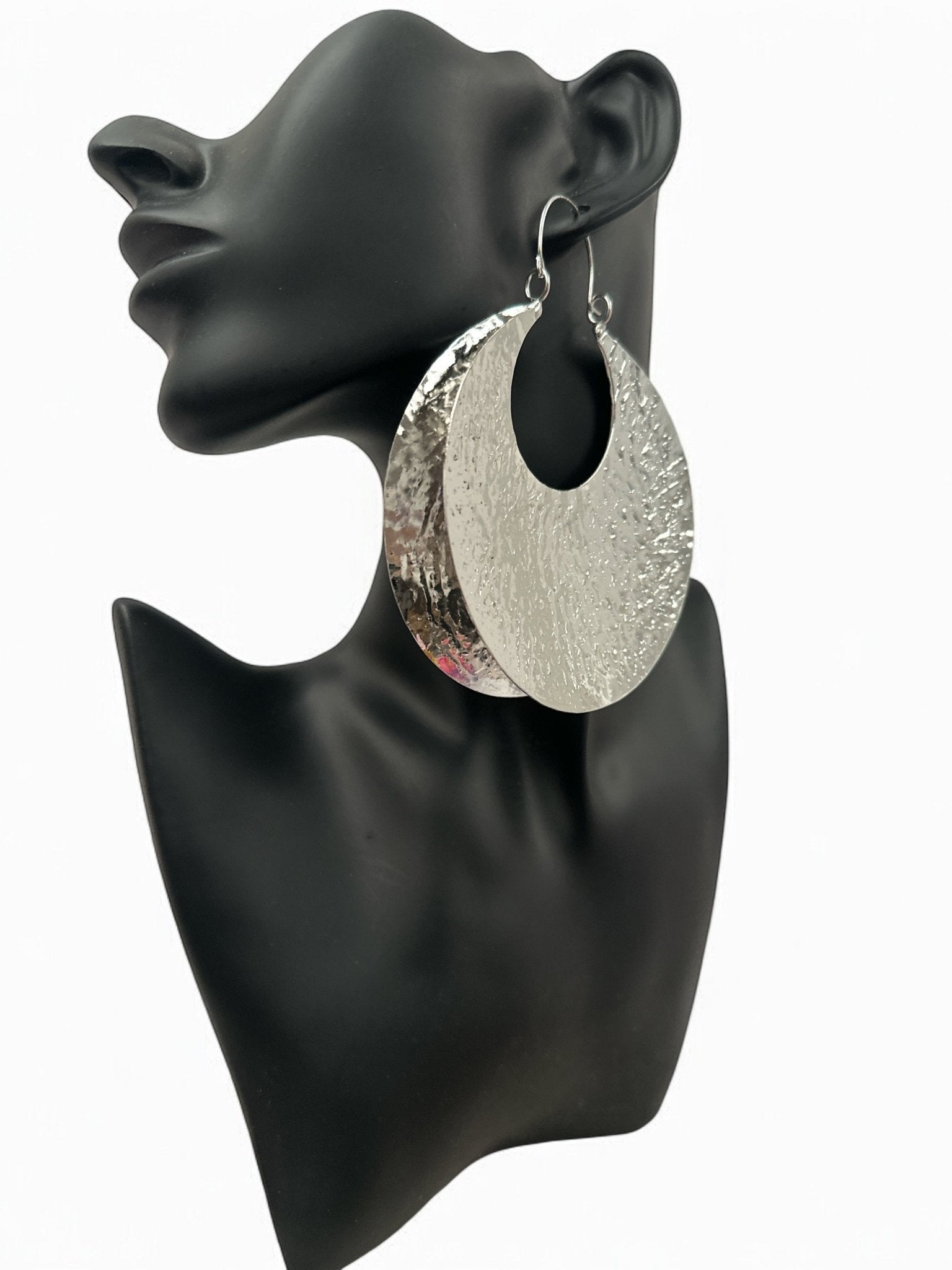 Oversized Bold Fulani - Style Gold Hoop Earrings - African Heritage Statement Jewellery - Fatisha Boutique