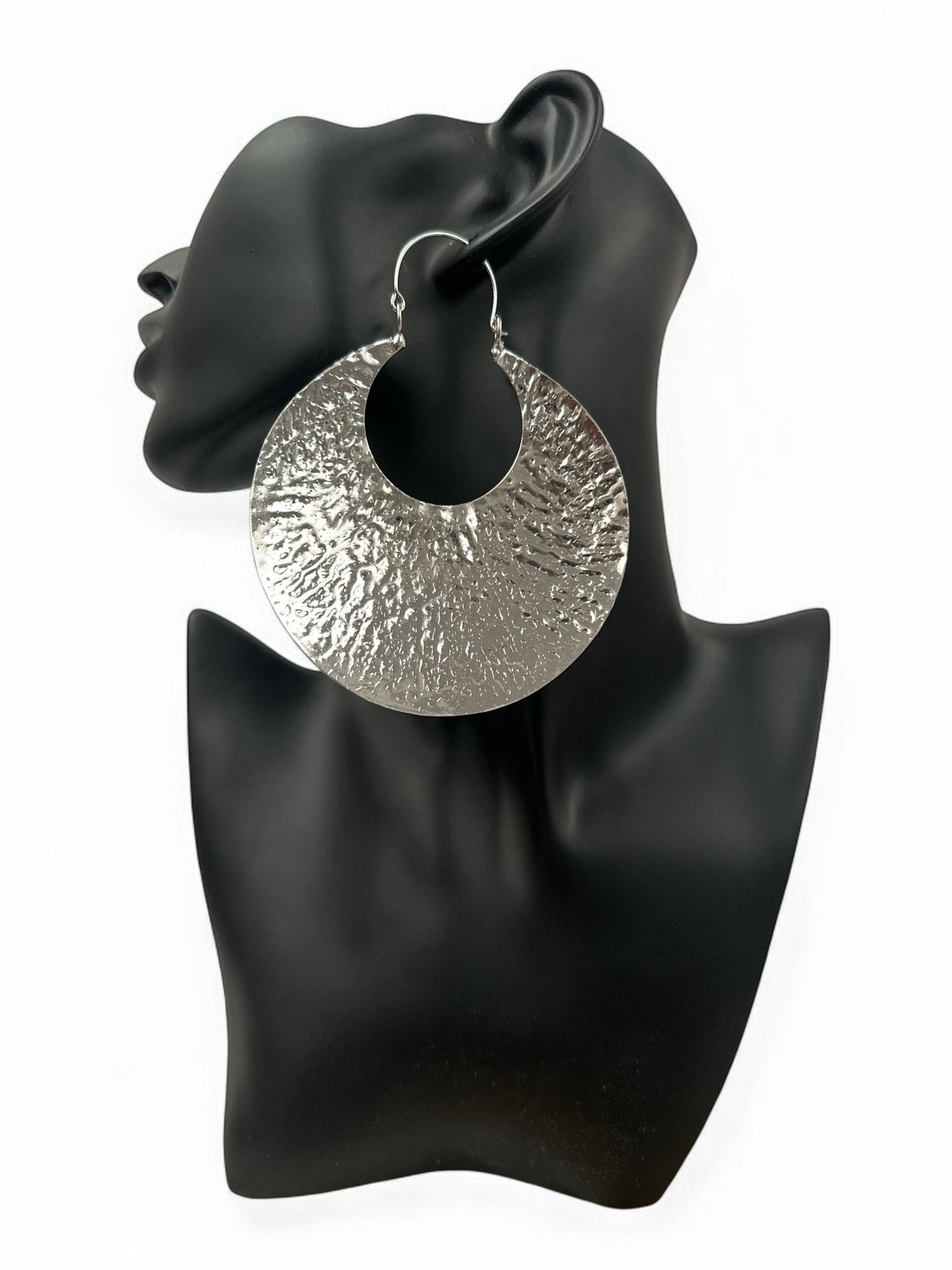 Oversized Bold Fulani - Style Gold Hoop Earrings - African Heritage Statement Jewellery - Fatisha Boutique