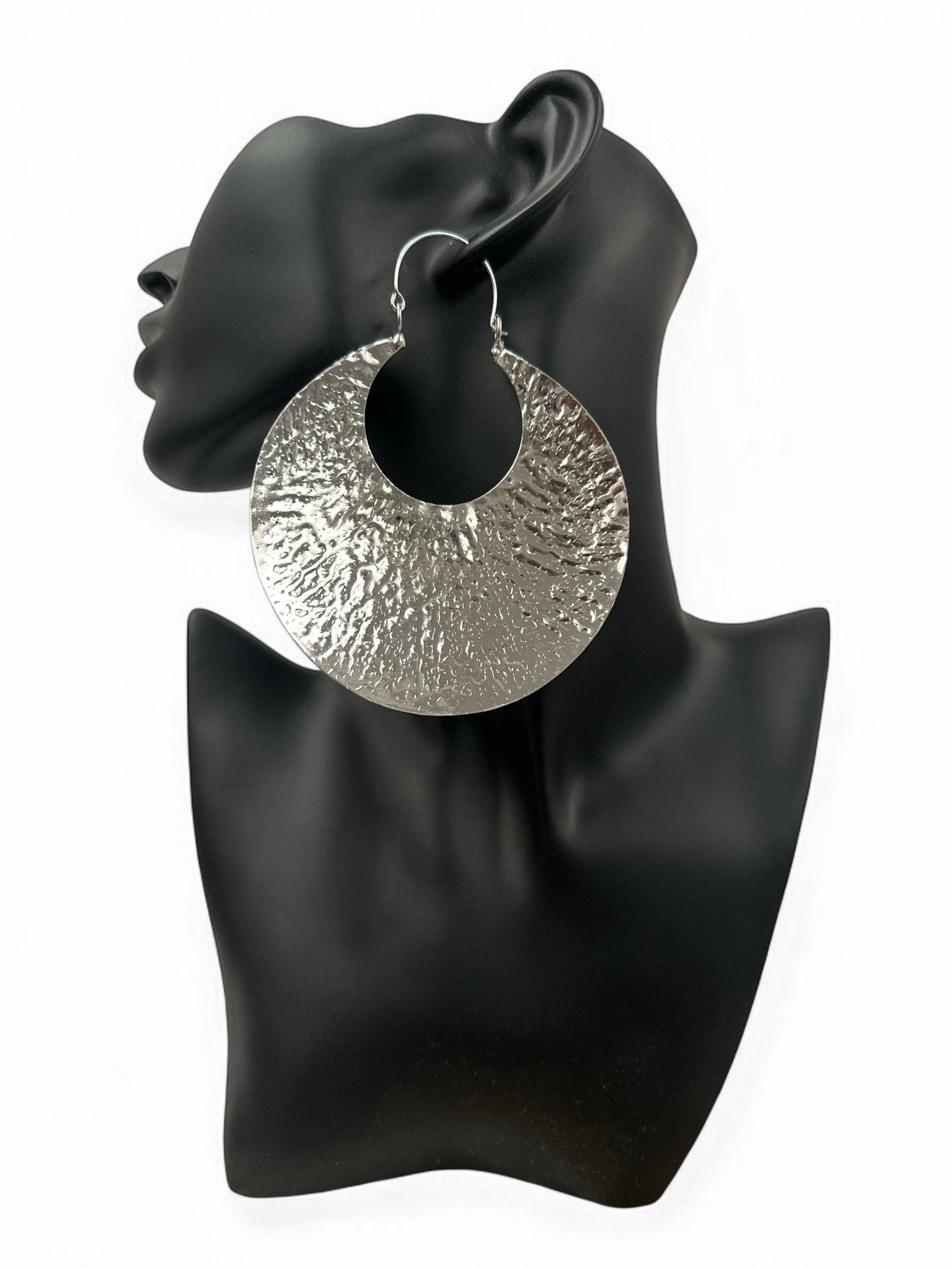 Oversized Bold Fulani - Style Gold Hoop Earrings - African Heritage Statement Jewellery - Fatisha Boutique