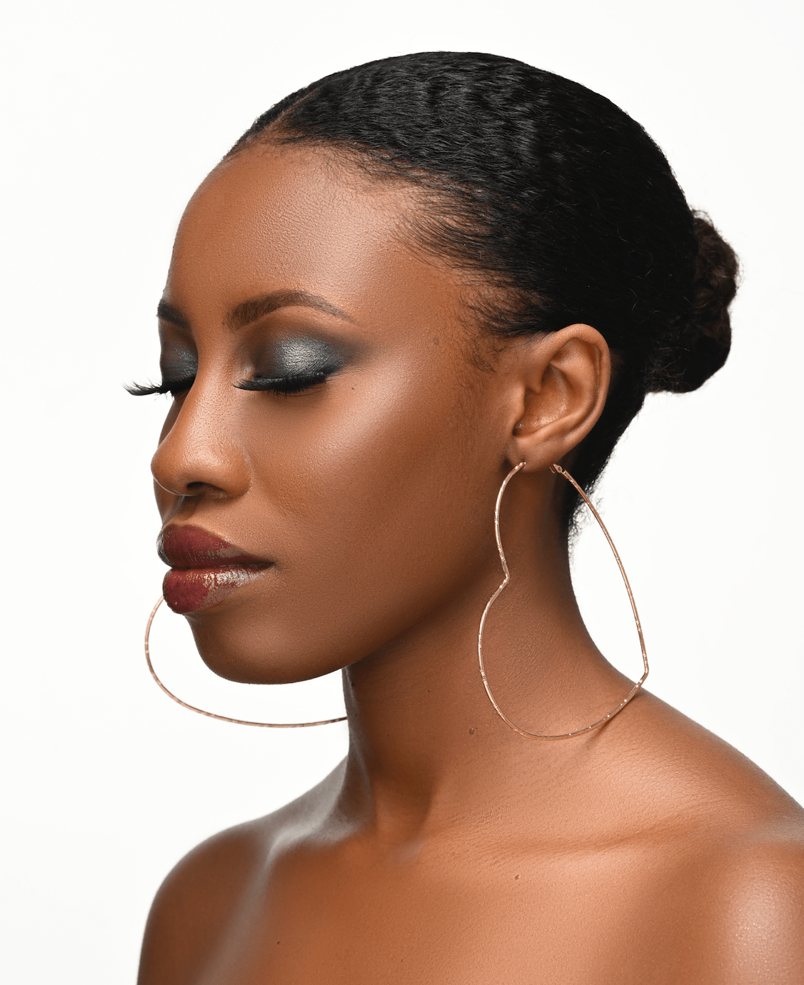 Oversized Heart Shaped Statement Hoop Earrings – Gold & Silver - Fatisha Boutique