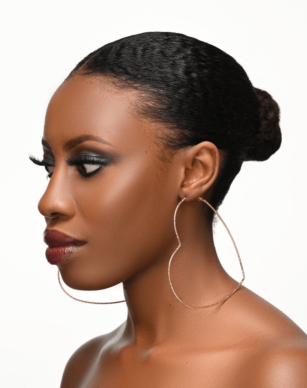 Oversized Heart Shaped Statement Hoop Earrings – Gold & Silver - Fatisha Boutique