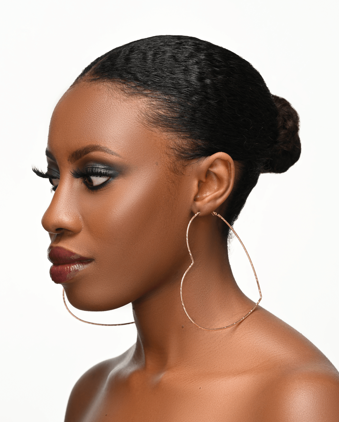 Oversized Heart Shaped Statement Hoop Earrings – Gold & Silver - Fatisha Boutique