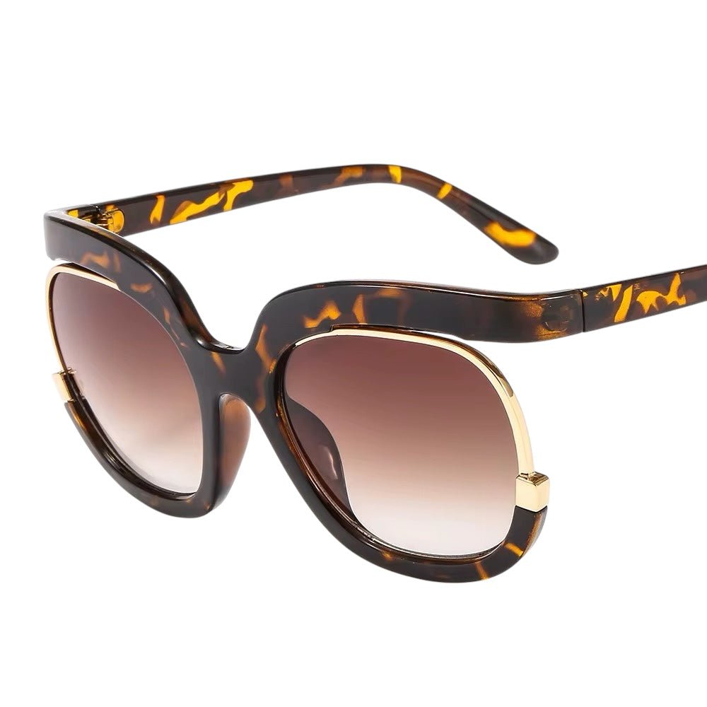 Oversized Large Frame Sunglasses – UV400 Gradient Lens Shades - Fatisha Boutique
