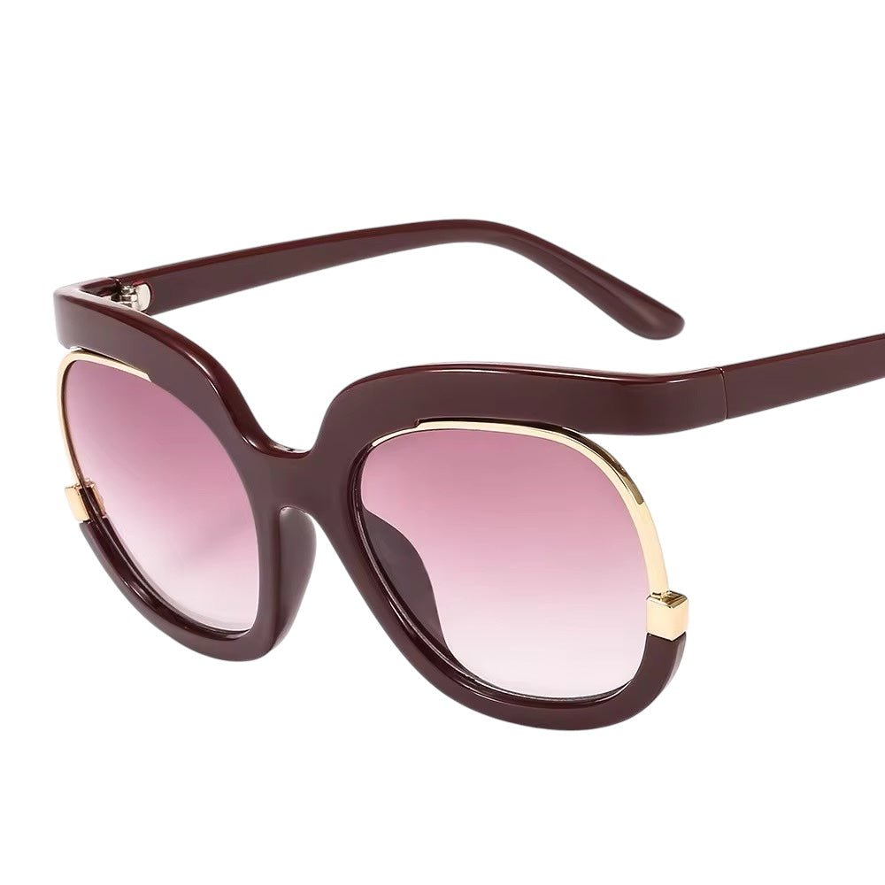 Oversized Large Frame Sunglasses – UV400 Gradient Lens Shades - Fatisha Boutique