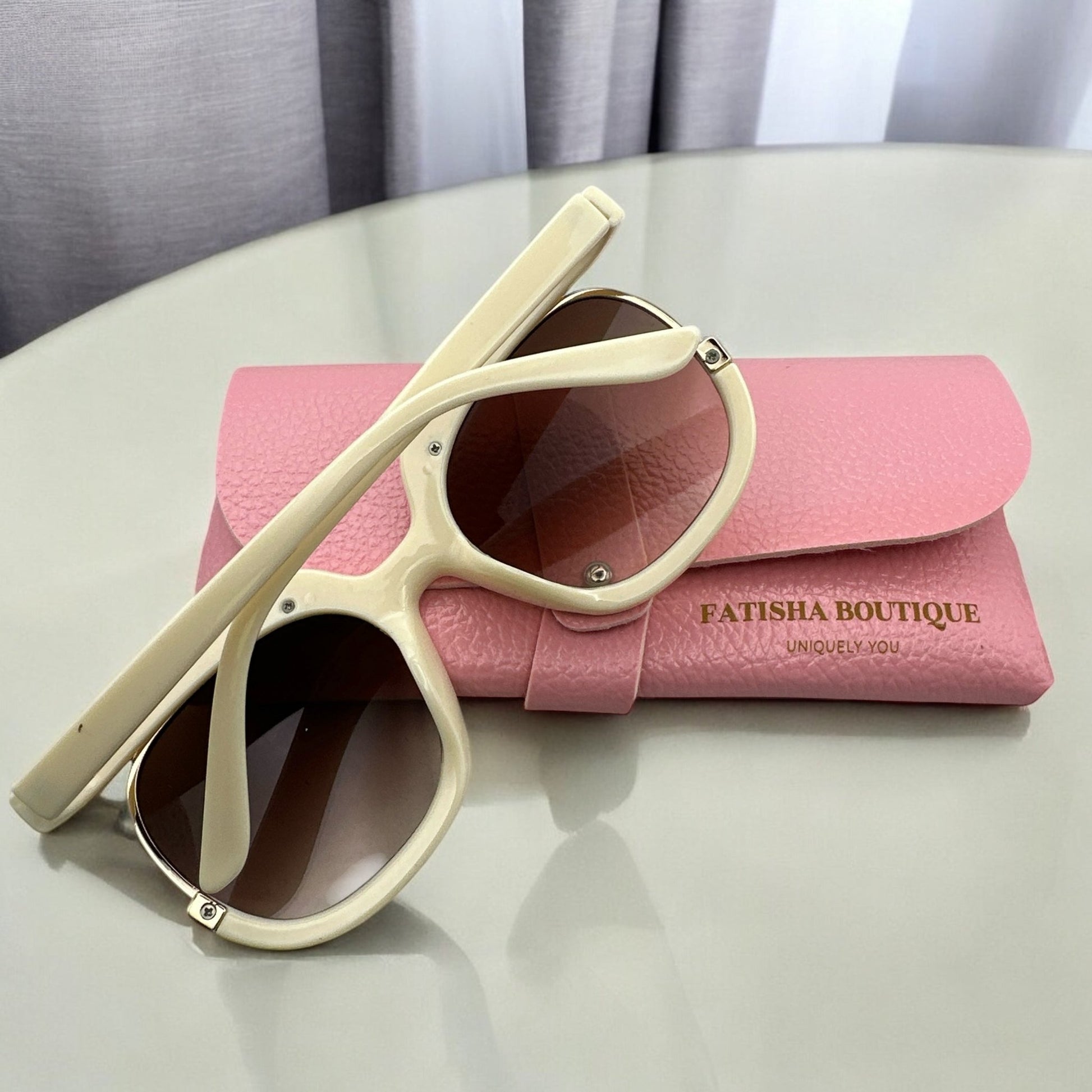 Oversized Large Frame Sunglasses – UV400 Gradient Lens Shades - Fatisha Boutique