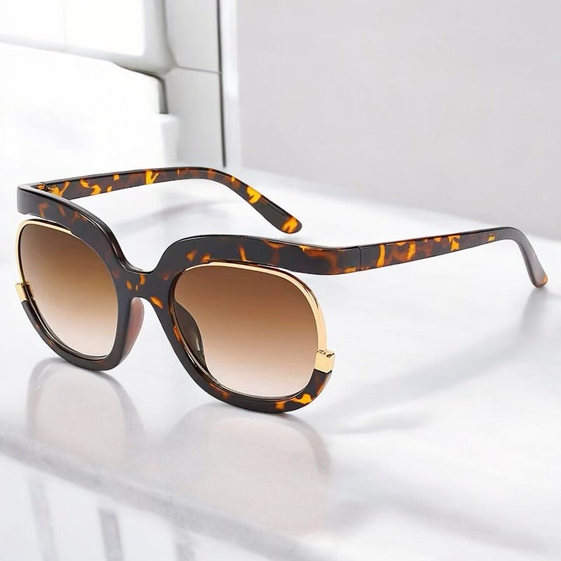Oversized Large Frame Sunglasses – UV400 Gradient Lens Shades - Fatisha Boutique