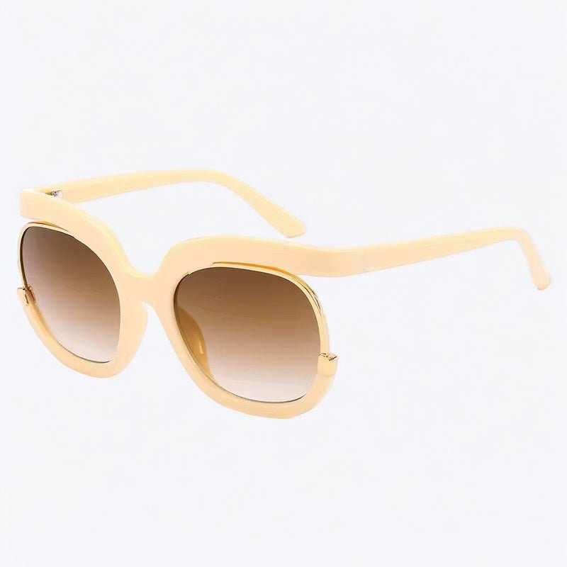 Oversized Large Frame Sunglasses – UV400 Gradient Lens Shades - Fatisha Boutique