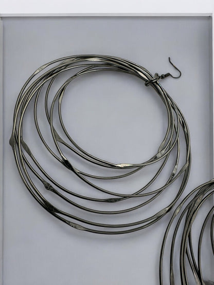 Oversized Multi - Hoop Wire Earrings - Bold Statement Jewellery - Fatisha Boutique