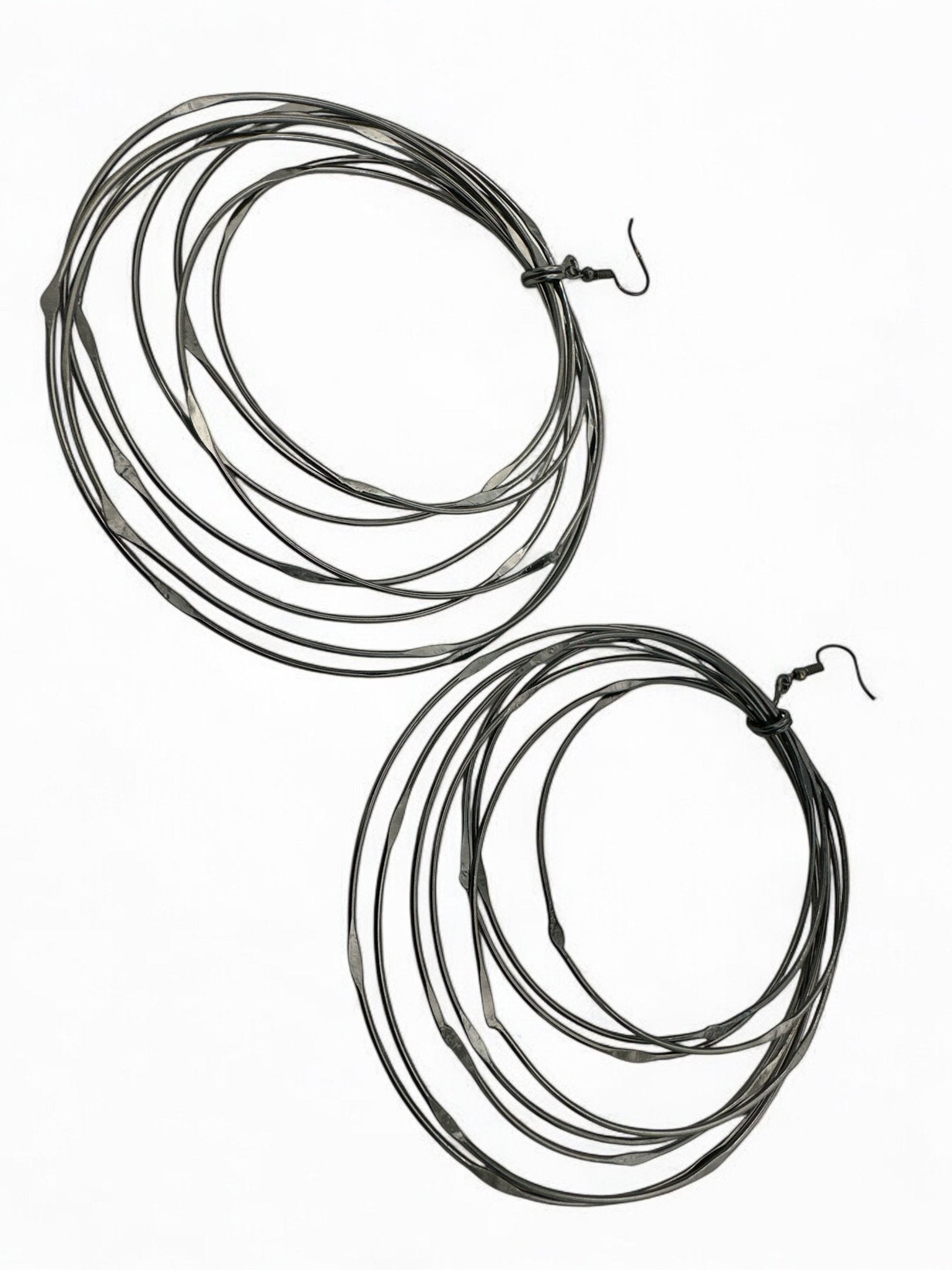 Oversized Multi - Hoop Wire Earrings - Bold Statement Jewellery - Fatisha Boutique