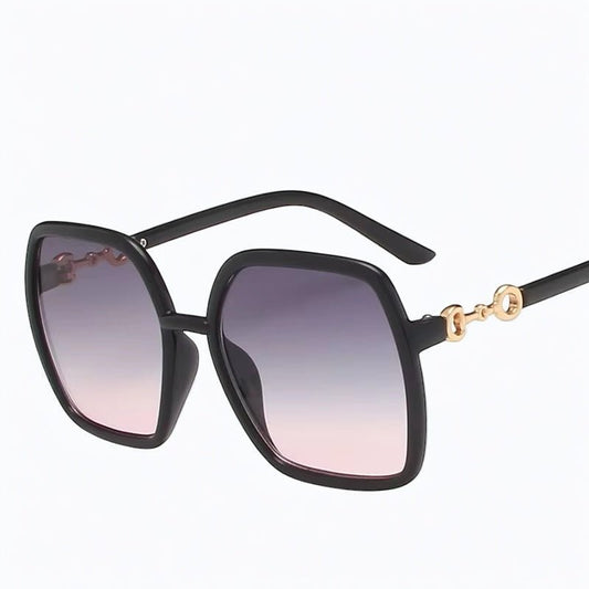 Oversized Trendy Square Sunglasses – UV400 Gradient Lens Fashion Shades for Women - Fatisha Boutique