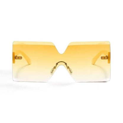 Oversized Trendy Square Sunglasses – UV400 Gradient Lens Fashion Shades for Women - Fatisha Boutique
