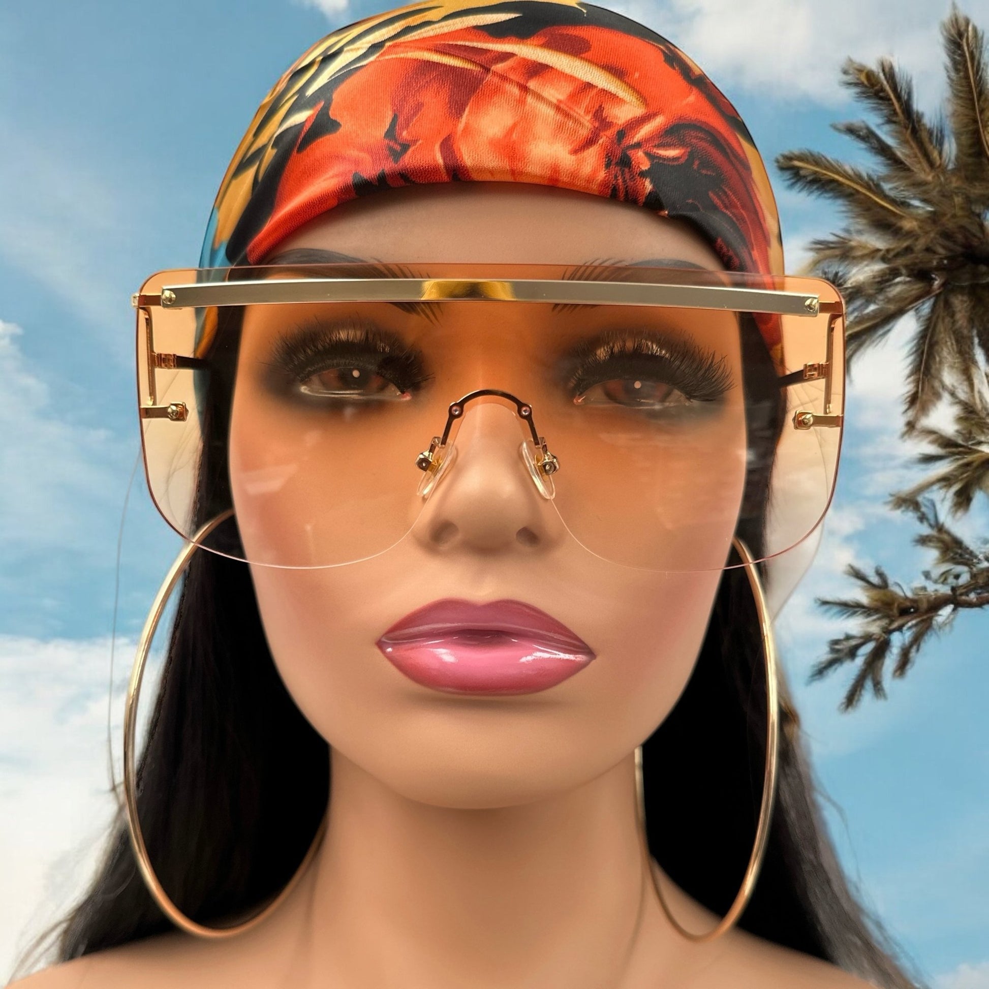 Oversized Trendy Square Sunglasses – UV400 Gradient Lens Fashion Shades for Women - Fatisha Boutique