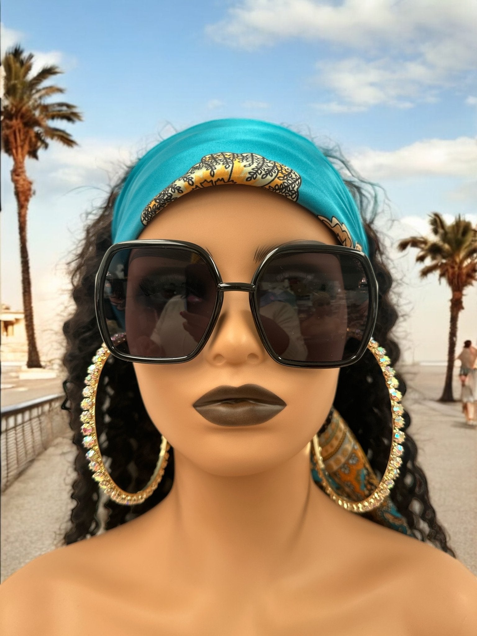 Oversized Trendy Square Sunglasses – UV400 Gradient Lens Fashion Shades for Women - Fatisha Boutique
