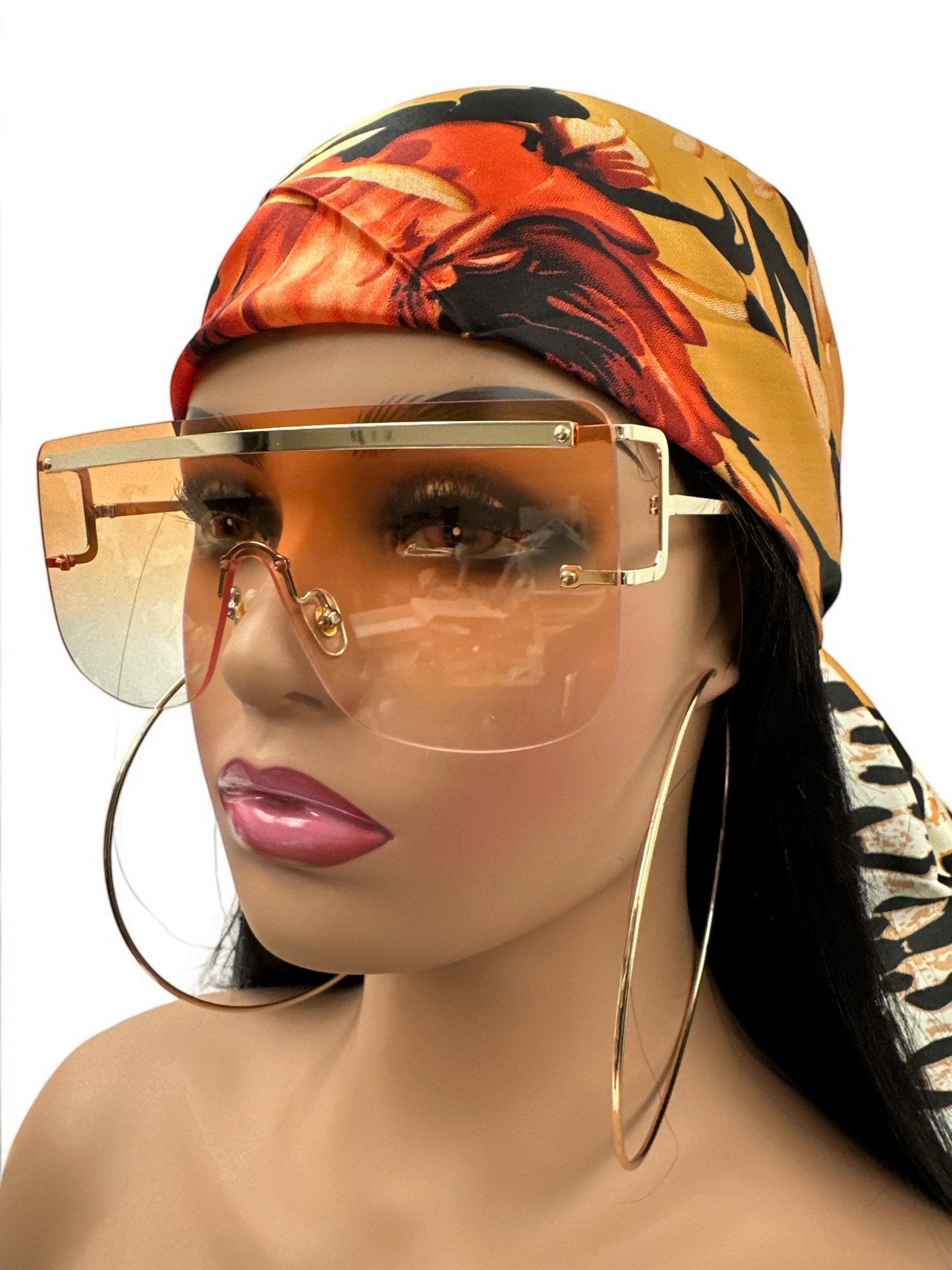 Oversized Trendy Square Sunglasses – UV400 Gradient Lens Fashion Shades for Women - Fatisha Boutique