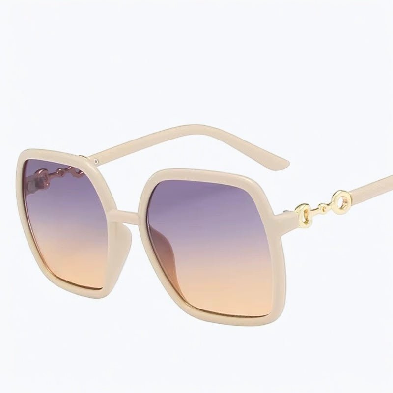 Oversized Trendy Square Sunglasses – UV400 Gradient Lens Fashion Shades for Women - Fatisha Boutique