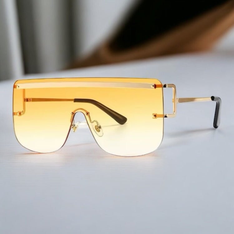 Oversized Trendy Square Sunglasses – UV400 Gradient Lens Fashion Shades for Women - Fatisha Boutique