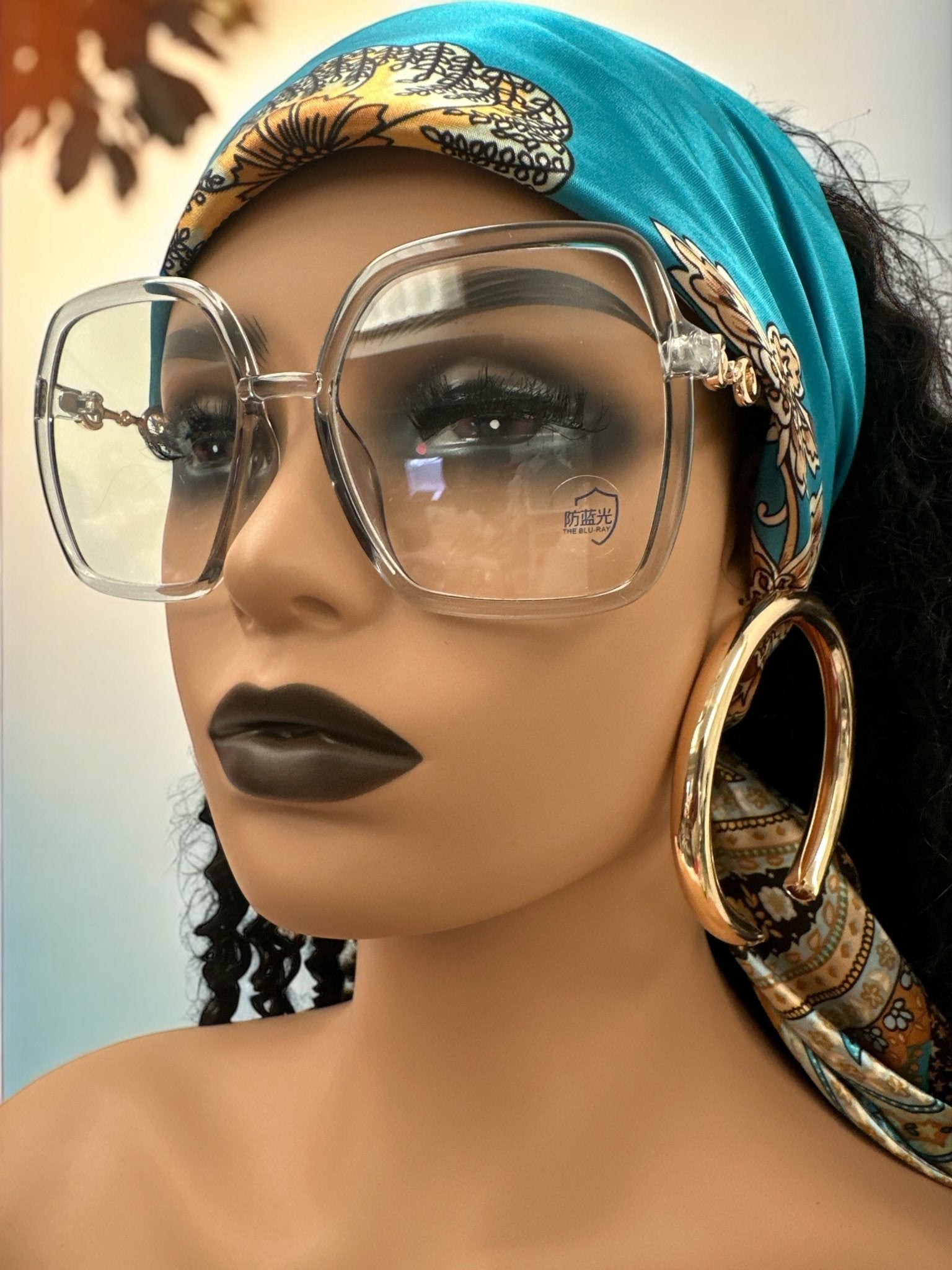 Oversized Trendy Square Sunglasses – UV400 Gradient Lens Fashion Shades for Women - Fatisha Boutique