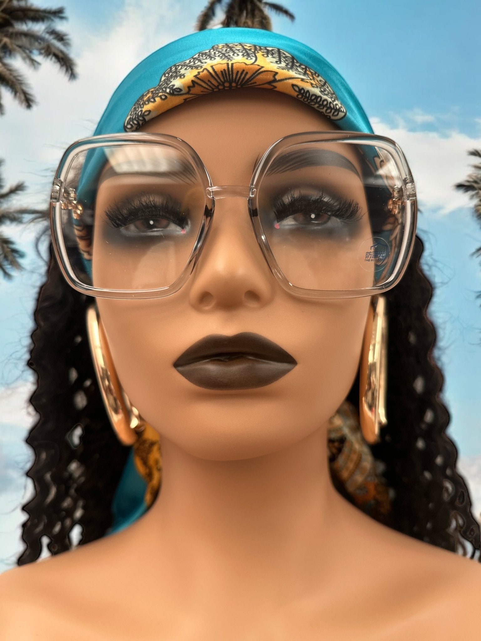 Oversized Trendy Square Sunglasses – UV400 Gradient Lens Fashion Shades for Women - Fatisha Boutique