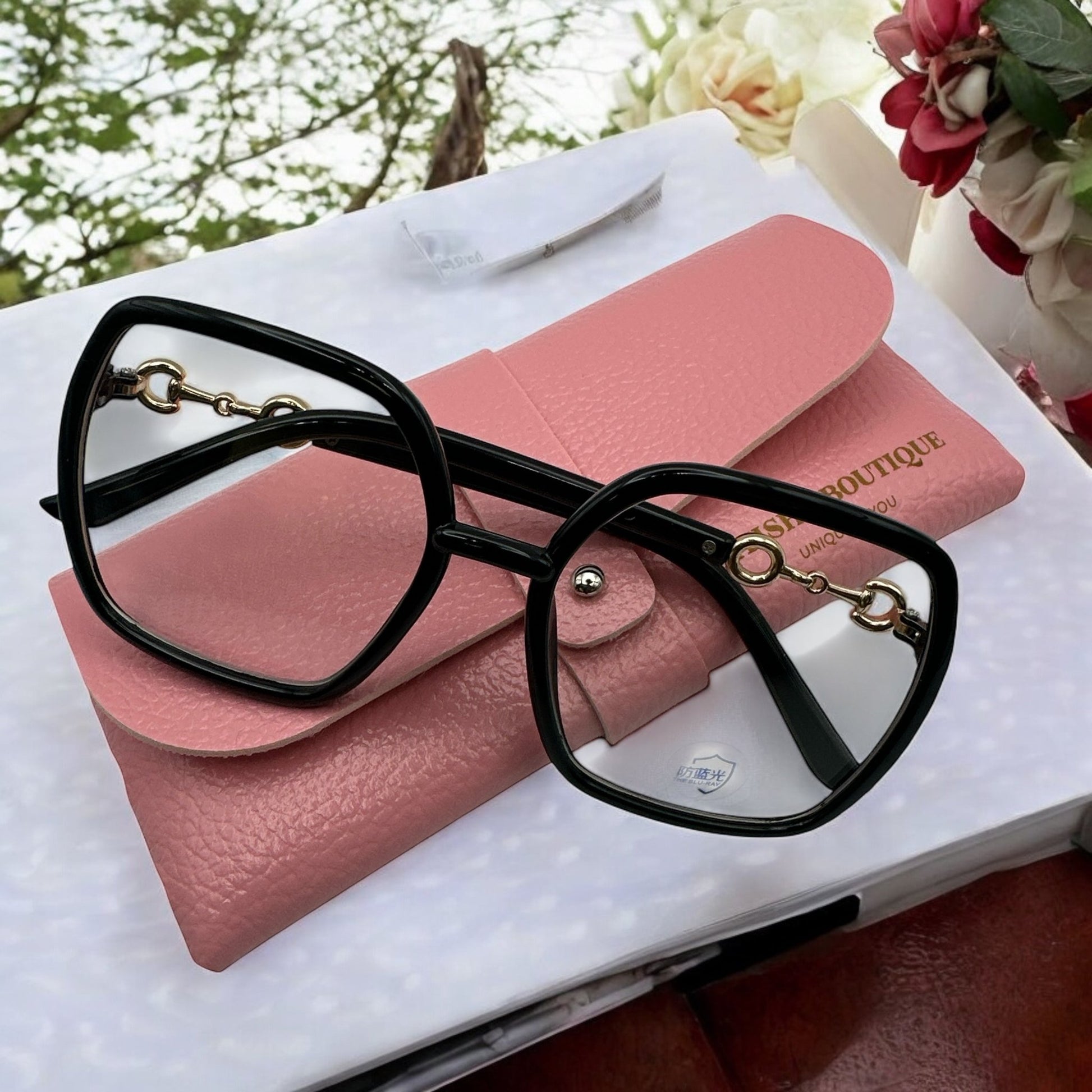 Oversized Trendy Square Sunglasses – UV400 Gradient Lens Fashion Shades for Women - Fatisha Boutique