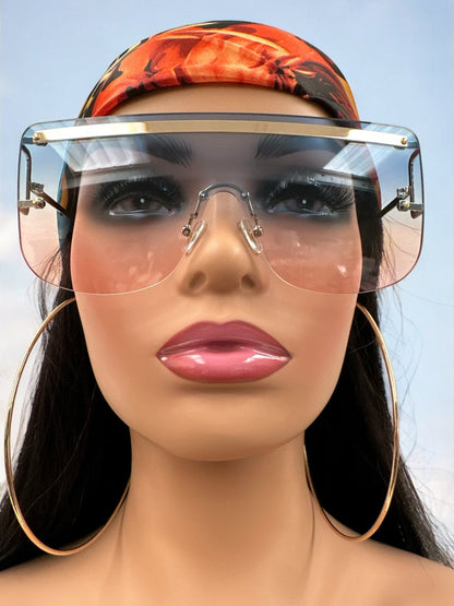 Oversized Trendy Square Sunglasses – UV400 Gradient Lenses for Women - Fatisha Boutique