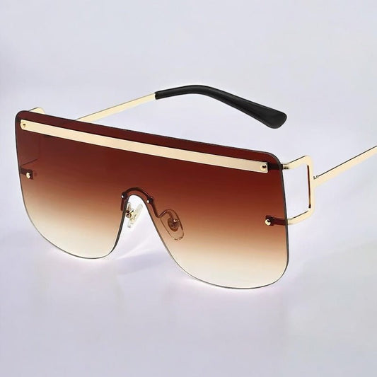 Oversized Trendy Square Sunglasses – UV400 Gradient Lenses for Women - Fatisha Boutique