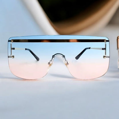 Oversized Trendy Square Sunglasses – UV400 Gradient Lenses for Women - Fatisha Boutique
