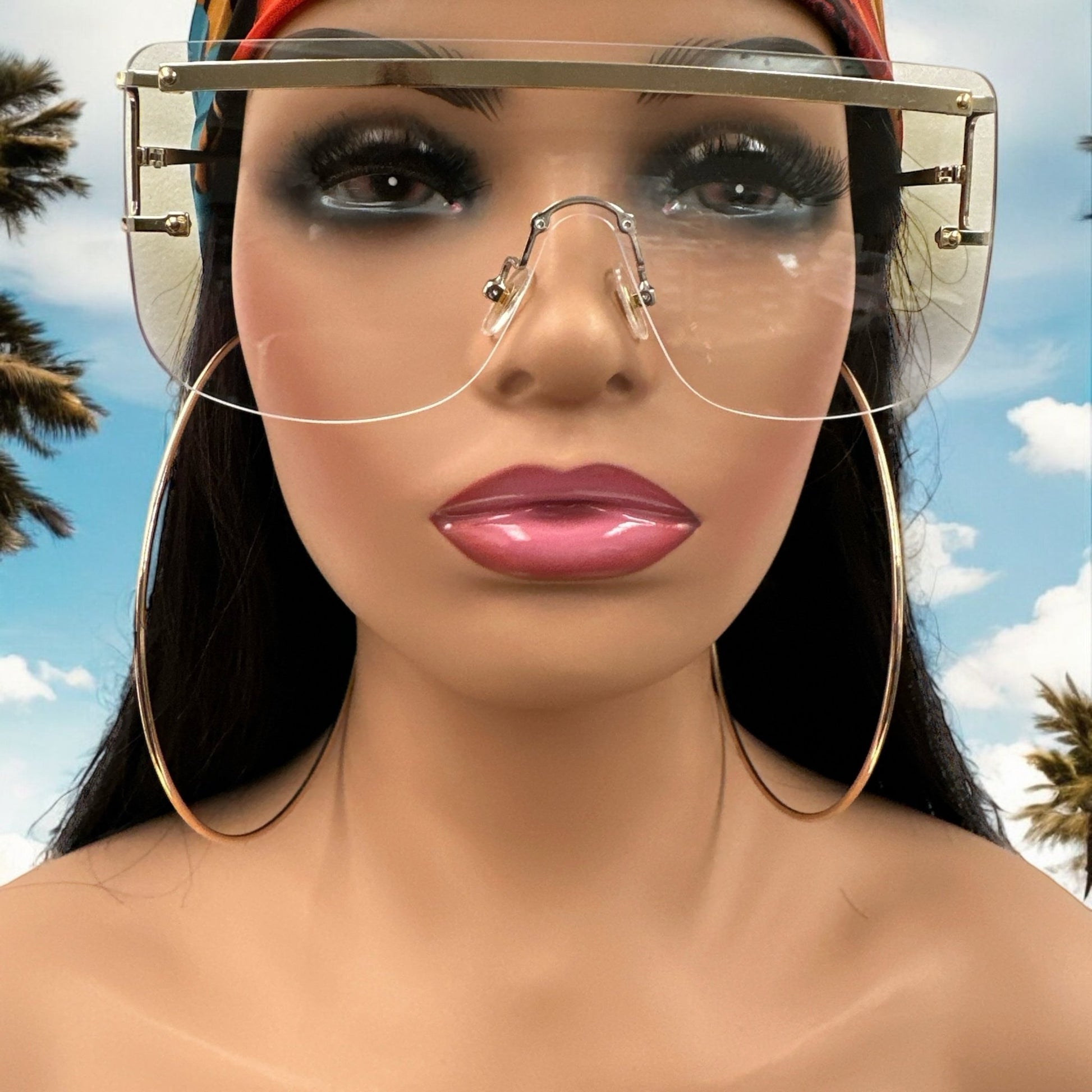 Oversized Trendy Square Sunglasses – UV400 Gradient Lenses for Women - Fatisha Boutique