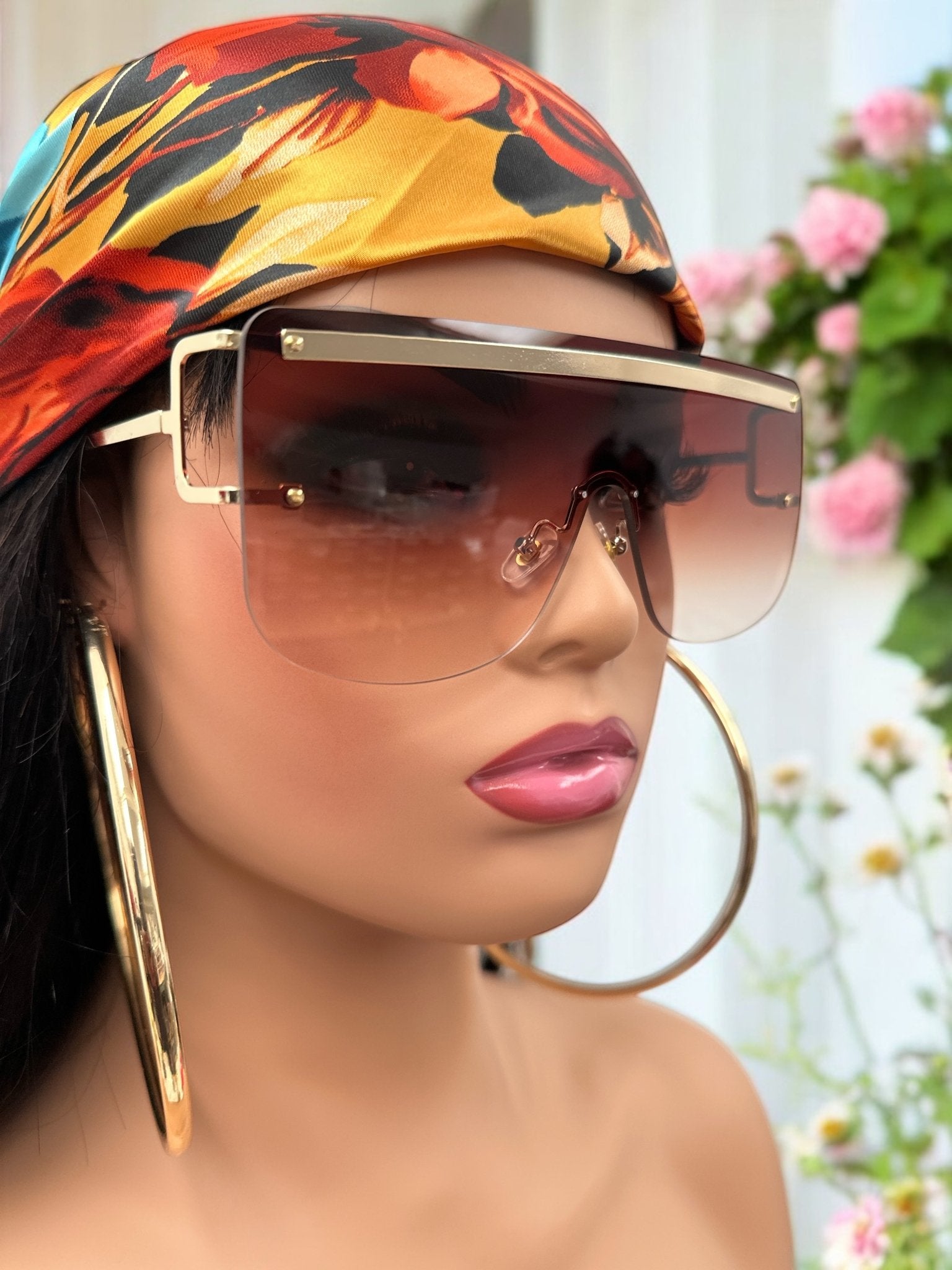 Oversized Trendy Square Sunglasses – UV400 Gradient Lenses for Women - Fatisha Boutique