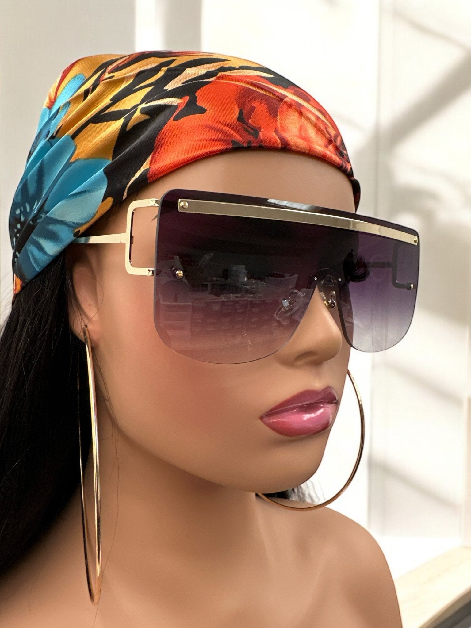 Oversized Trendy Square Sunglasses – UV400 Gradient Lenses for Women - Fatisha Boutique