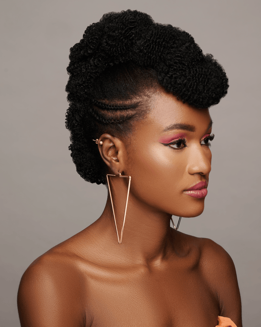 Oversized Triangle Statement Hoop Earrings - Fatisha Boutique