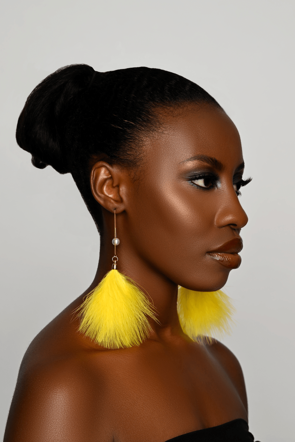 Playful Long Fluffy Pom Pom Earrings – Fun Statement Jewellery - Fatisha Boutique