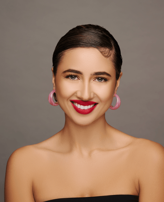 Resin Punk Hoop Earrings - Fatisha Boutique