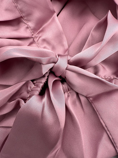 Satin Silk Single Layered Stylish Bonnet Cap with Ties for Hair Protection - Fatisha Boutique
