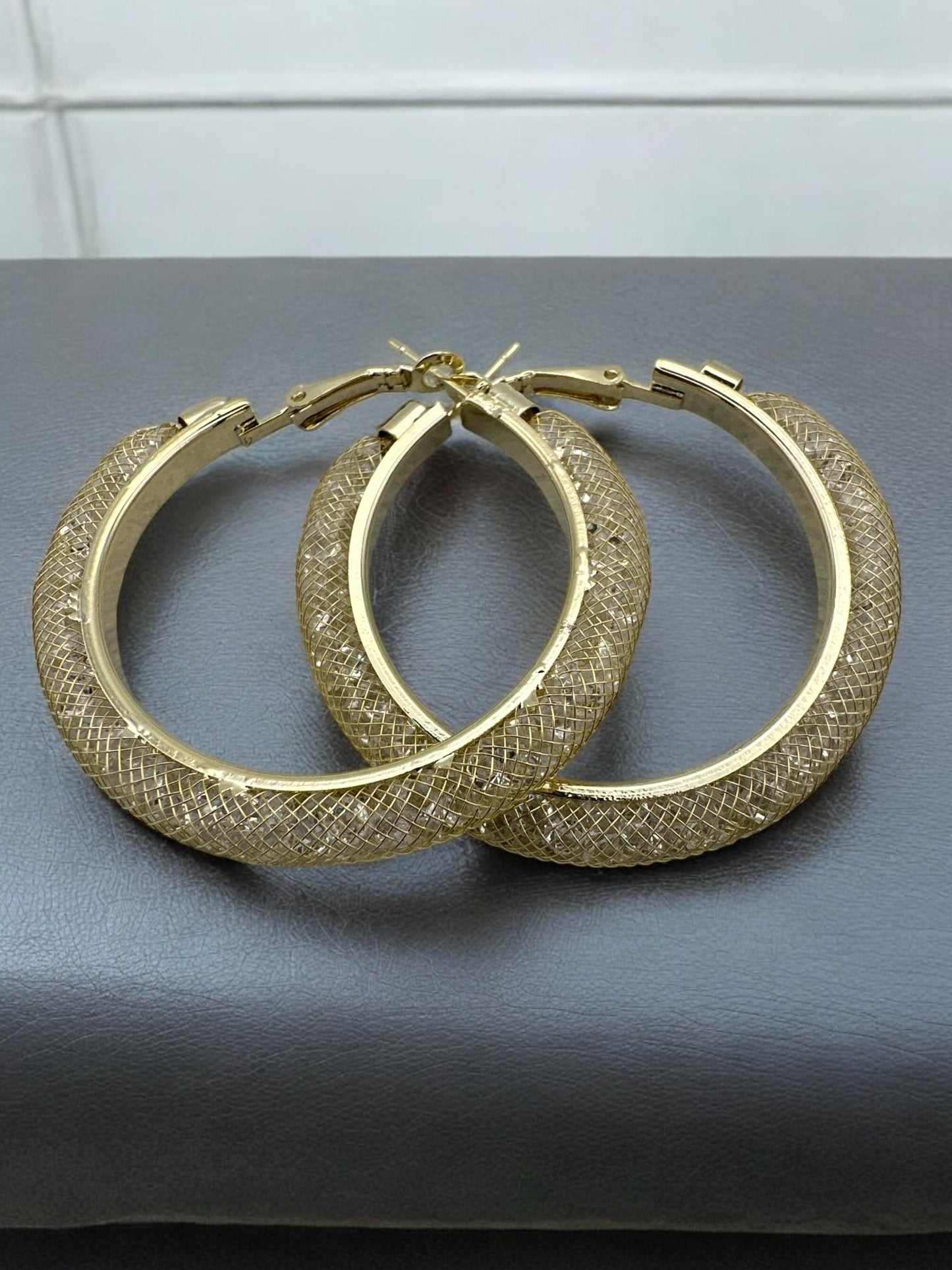 Shimmer Elegant Hoop Earrings – Gold & Silver - Fatisha Boutique