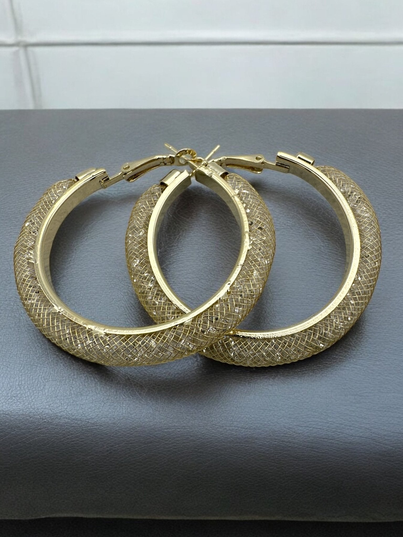 Shimmer Elegant Hoop Earrings – Gold & Silver - Fatisha Boutique