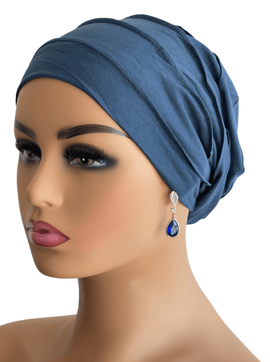 Soft Double Layered Ready to Wear Turban Beanie Caps - Fatisha Boutique