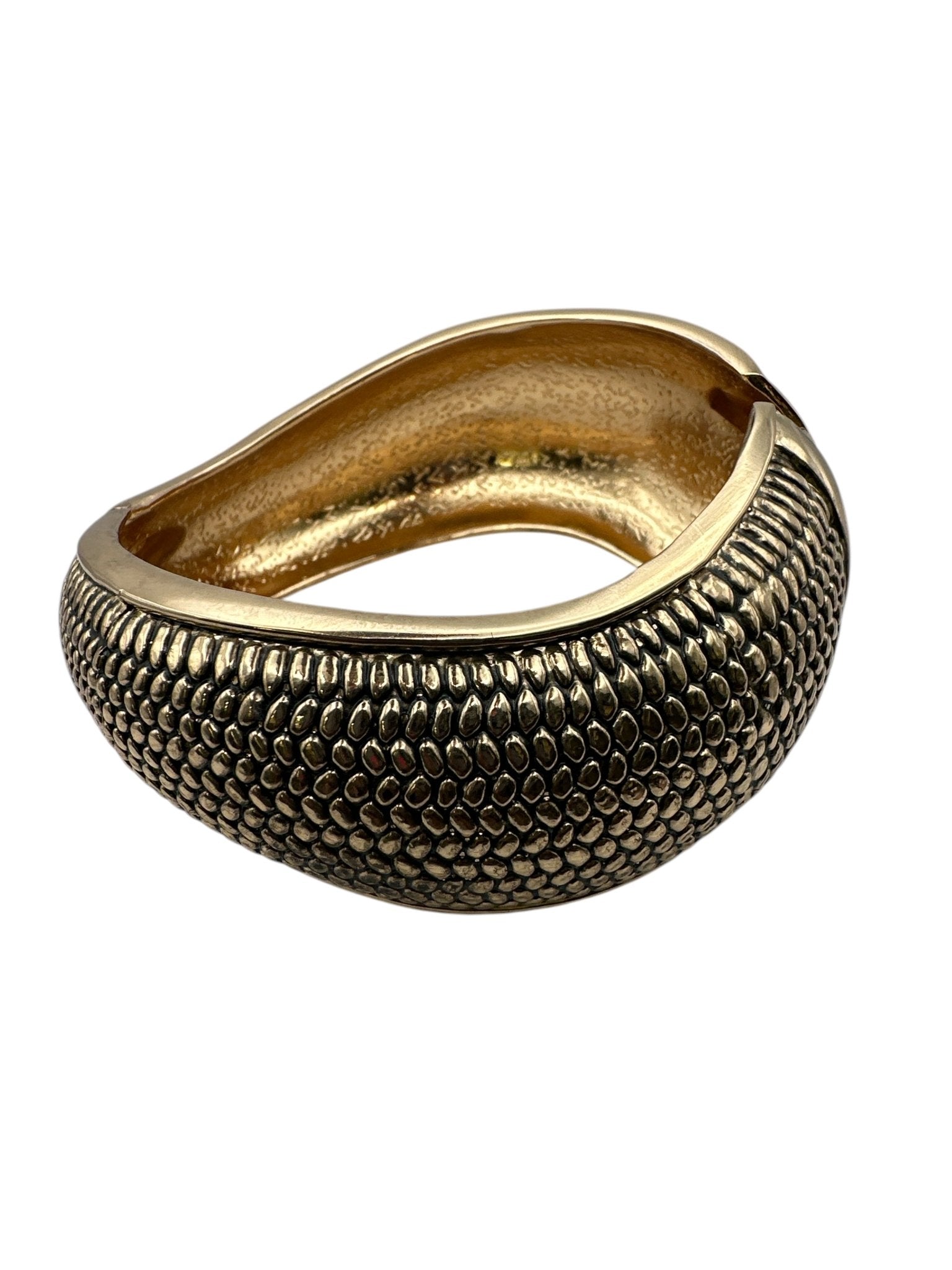 Statement Cuff Bangles – Textured Silver & Gold Bracelets - Fatisha Boutique
