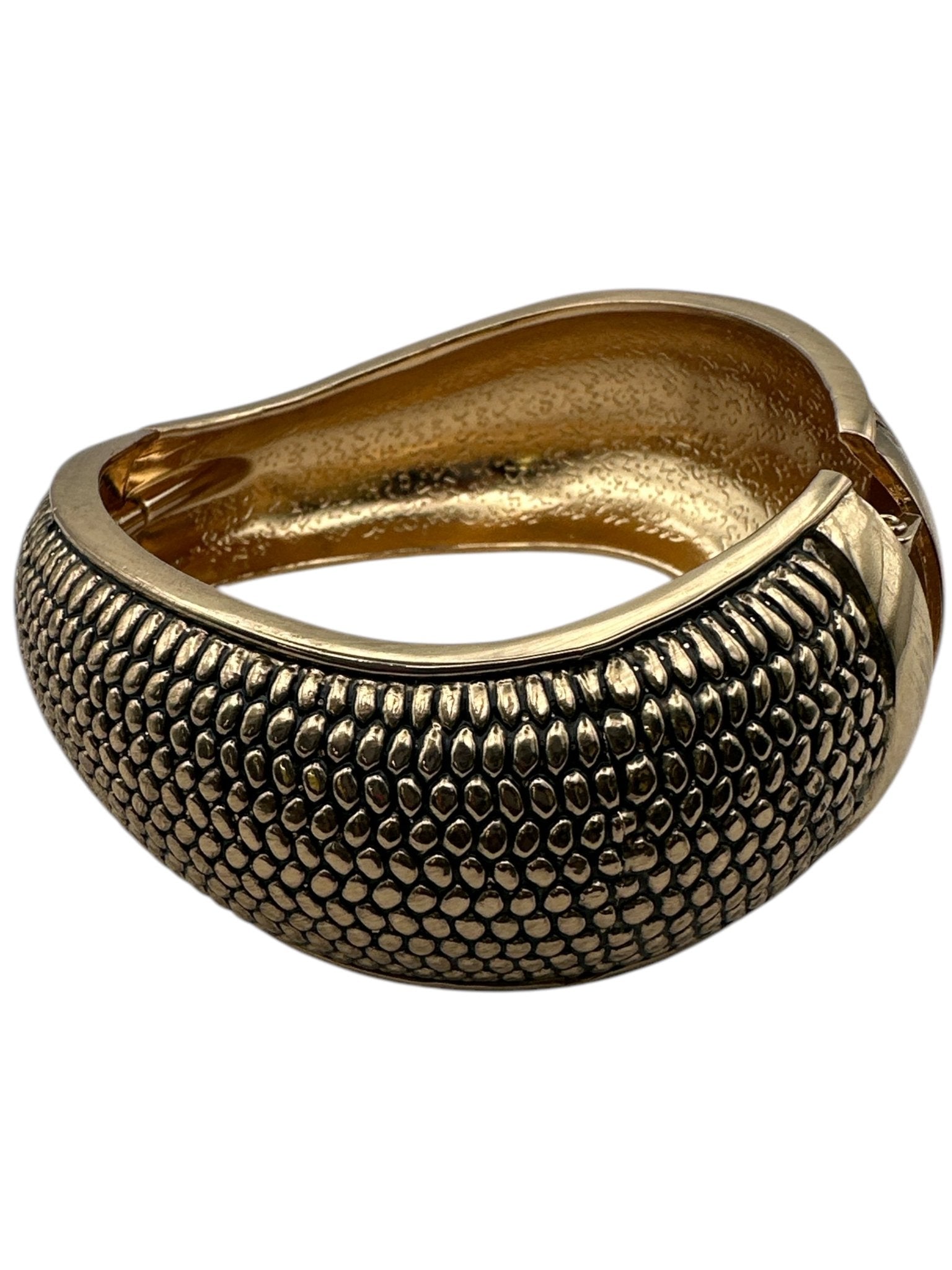 Statement Cuff Bangles – Textured Silver & Gold Bracelets - Fatisha Boutique