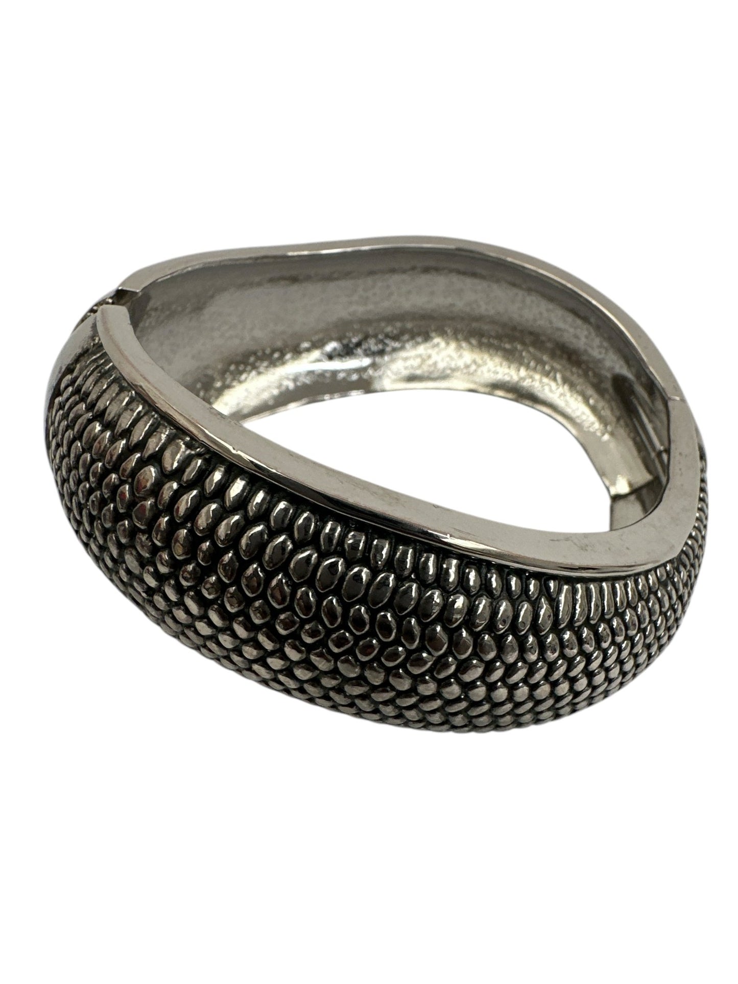 Statement Cuff Bangles – Textured Silver & Gold Bracelets - Fatisha Boutique